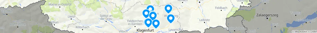 Map view for Pharmacies emergency services nearby Klein Sankt Paul (Sankt Veit an der Glan, Kärnten)
